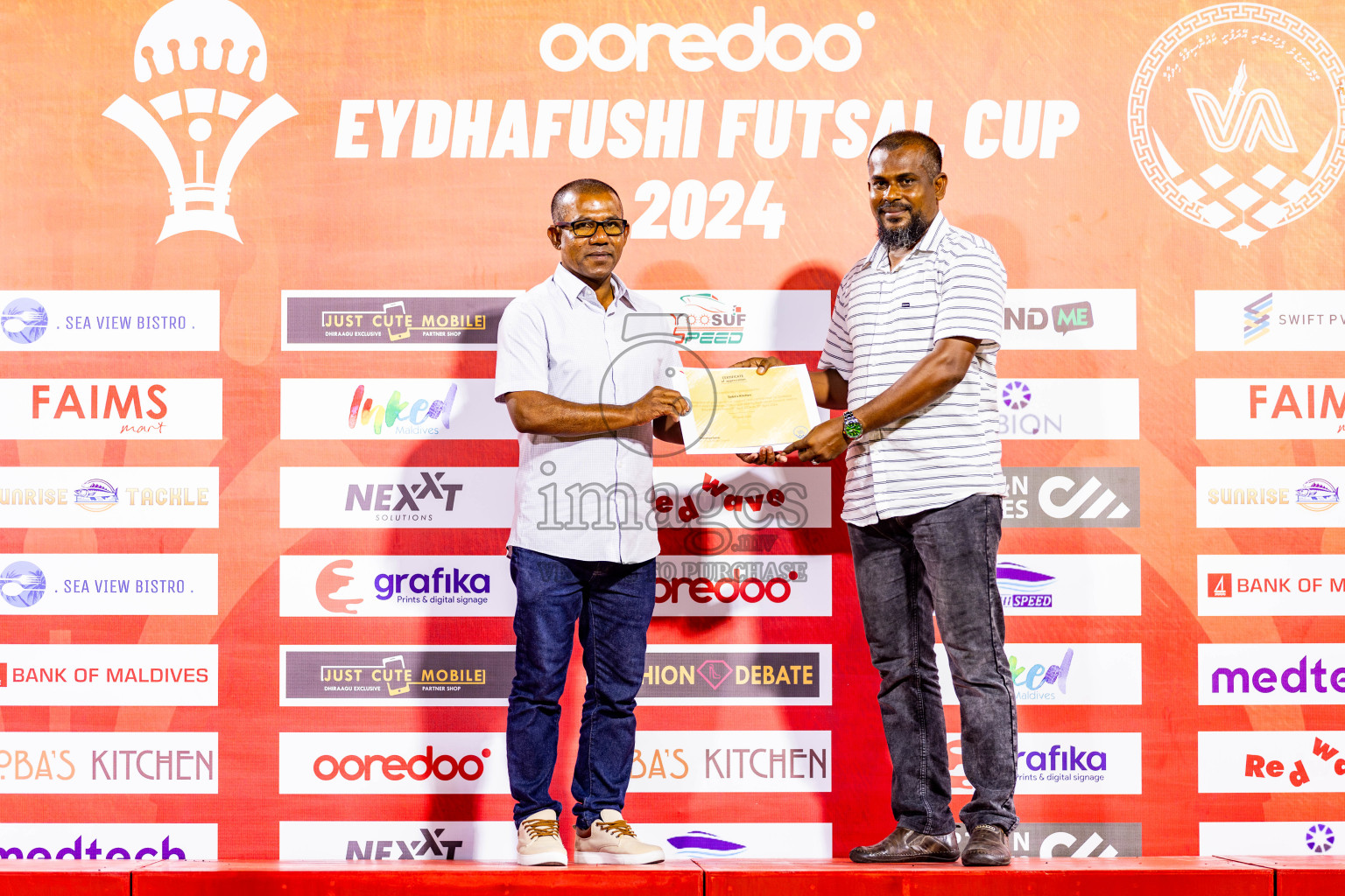 CC Sports Club vs Afro SC in the final of Eydhafushi Futsal Cup 2024 was held on Wednesday , 17th April 2024, in B Eydhafushi, Maldives Photos: Nausham Waheed / images.mv