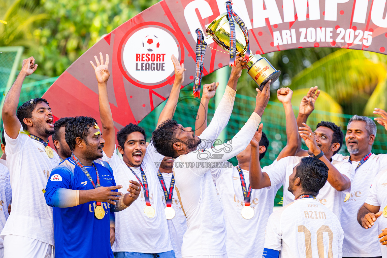 Barcelo vs Conrad in the Final of Resort League 2025 (Ari Zone) was held on Sunday, 28th June 2025 in Conrad Maldives Rangali Island, Alif Dhaalu Atoll, Maldives. Photos: Nausham Waheed / images.mv