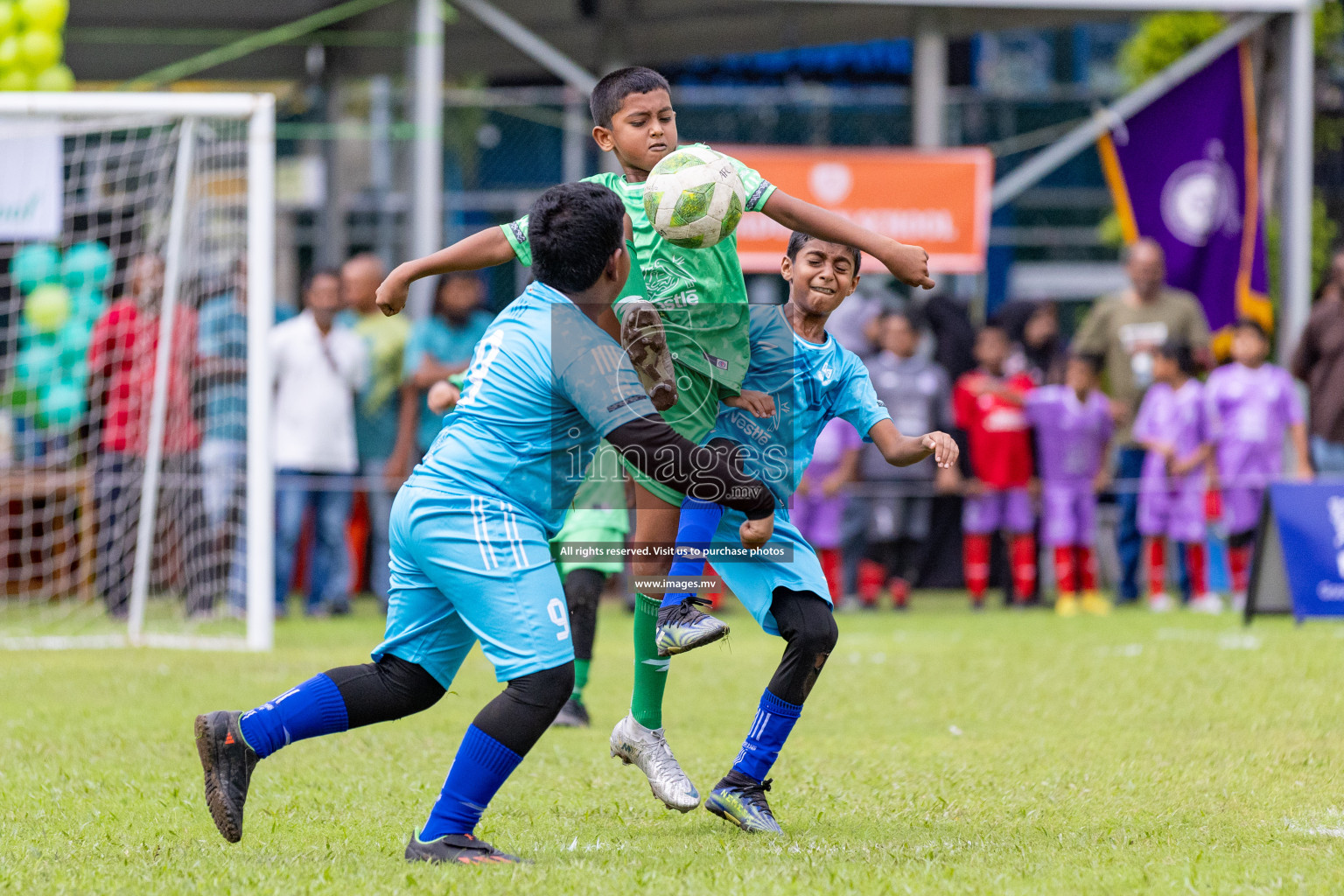 Day 1 of Milo kids football fiesta, held in Henveyru Football Stadium, Male', Maldives on Wednesday, 11th October 2023 Photos: Nausham Waheed/ Images.mv