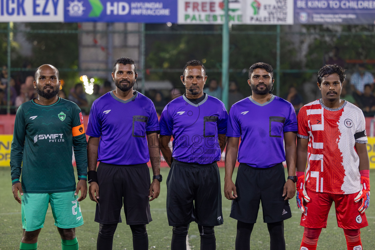 M. Naalaafushi vs M. Maduvvari in Day 28 of Golden Futsal Challenge 2024 was held on Sunday , 11th February 2024 in Hulhumale', Maldives Photos: Mohamed Mahfooz Moosa / images.mv