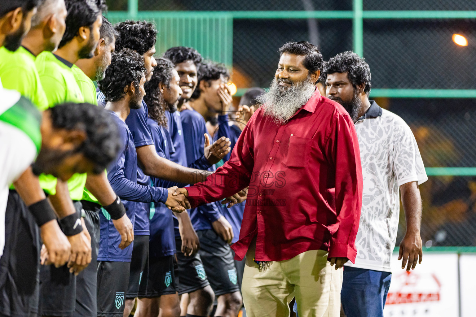 Nova SC vs Giraavarianz in Day 1 of BG Futsal Challenge 2024 was held on Thursday, 12th March 2024, in Male', Maldives Photos: Nausham Waheed / images.mv