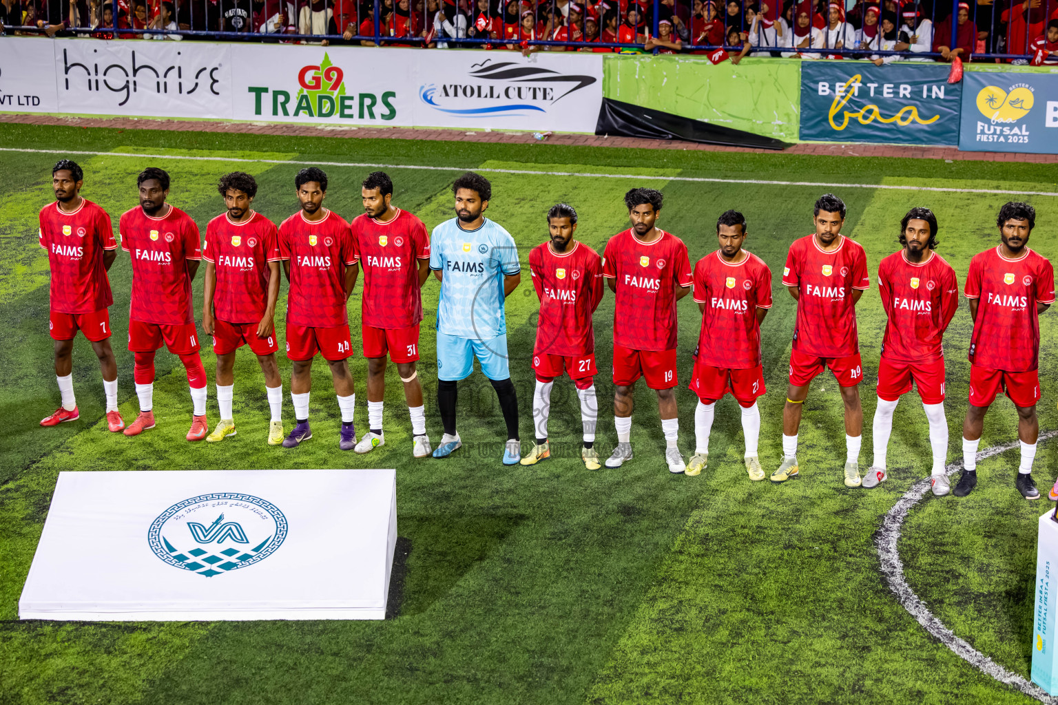 Eydhafushi vs Hithaadhoo in the finals of Better in Baa Futsal Fiesta 2025 Men's division held in B. Eydhafushi, Maldives on Monday, 17th November 2025. Photos: Nausham Waheed / images.mv
