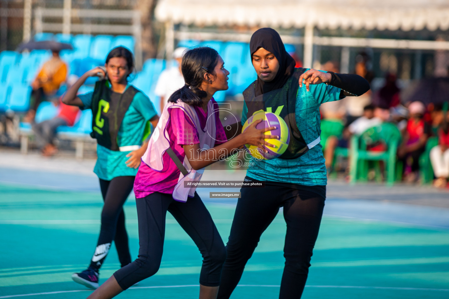 Day 3 of Junior Netball Championship 2022 on 5 March 2022 held in Male', Maldives. Photos by Nausham Waheed & Hassan Simah.