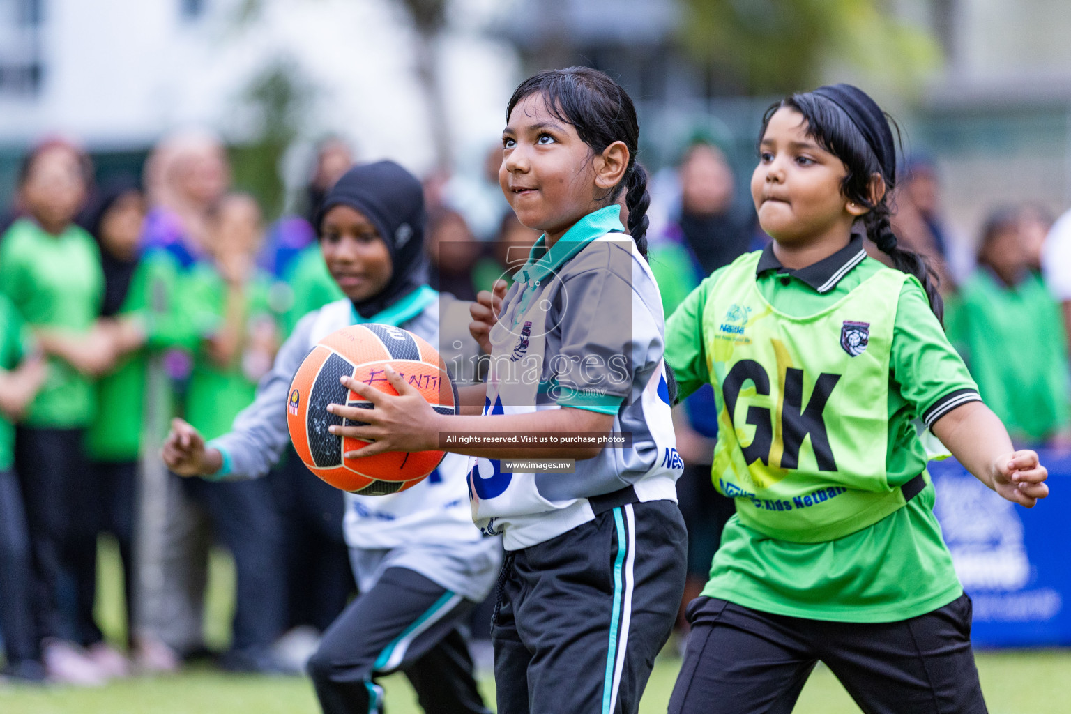 Day 1 of Nestle' Kids Netball Fiesta 2023 held in Henveyru Stadium, Male', Maldives on Thursday, 30th November 2023. Photos by Nausham Waheed / Images.mv