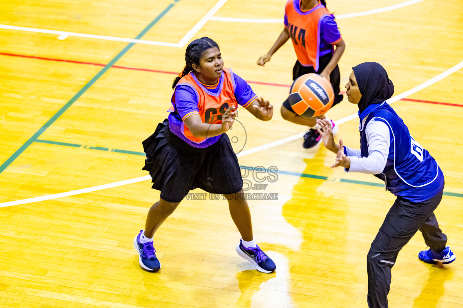 Day 2 of 25th Inter-School Netball Tournament was held in Social Center at Male', Maldives on Saturday, 10th August 2024. Photos: Nausham Waheed / images.mv