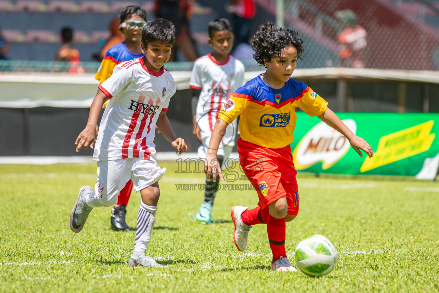 Day 1 of Under 10 MILO Academy Championship 2024 was held at National Stadium in Male', Maldives on Friday, 26th April 2024. Photos: Mohamed Mahfooz Moosa / images.mv