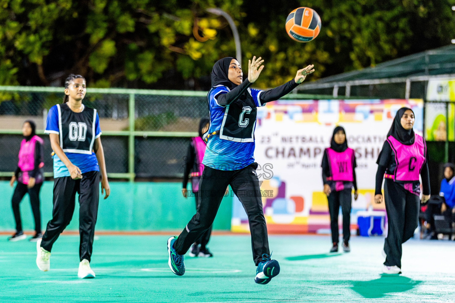 Day 3 of 23rd Netball Association Championship was held in Ekuveni Netball Court at Male', Maldives on Saturday, 27th April 2024. Photos: Nausham Waheed / images.mv