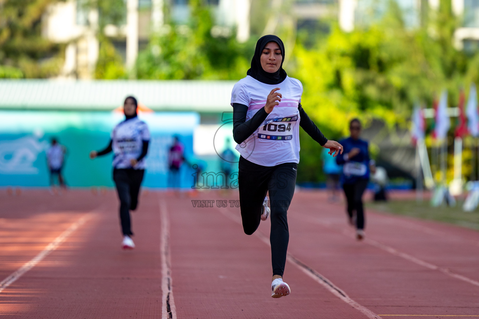 Day 1 of MWSC Interschool Athletics Championships 2024 held in Hulhumale Running Track, Hulhumale, Maldives on Saturday, 9th November 2024. 
Photos by: Hassan Simah / Images.mv