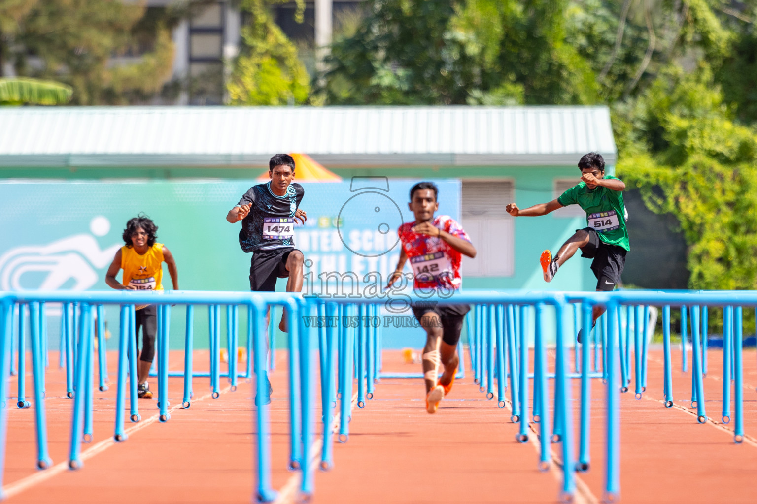 Day 4 of MWSC Interschool Athletics Championships 2024 held in Hulhumale Running Track, Hulhumale, Maldives on Tuesday, 12th November 2024. Photos by: Raaif Yoosuf / Images.mv