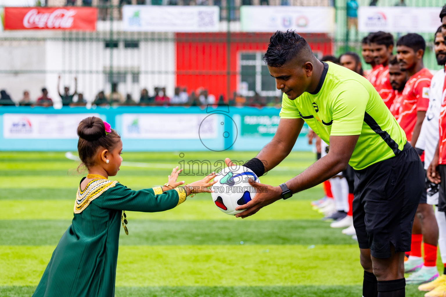 Raiymandhoo FC vs Dee Cee Jay SC in Day 1 of Laamehi Dhiggaru Ekuveri Futsal Challenge 2024 was held on Friday, 26th July 2024, at Dhiggaru Futsal Ground, Dhiggaru, Maldives Photos: Nausham Waheed / images.mv