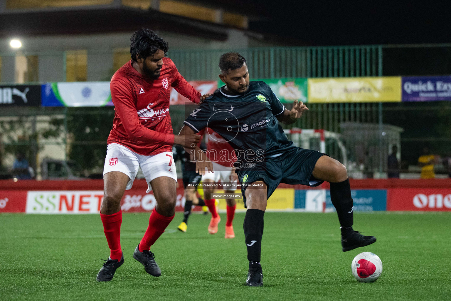 takandhoo vs HA. Muraidhoo in Day 3 of Golden Futsal Challenge 2023 on 07 February 2023 in Hulhumale, Male, Maldives