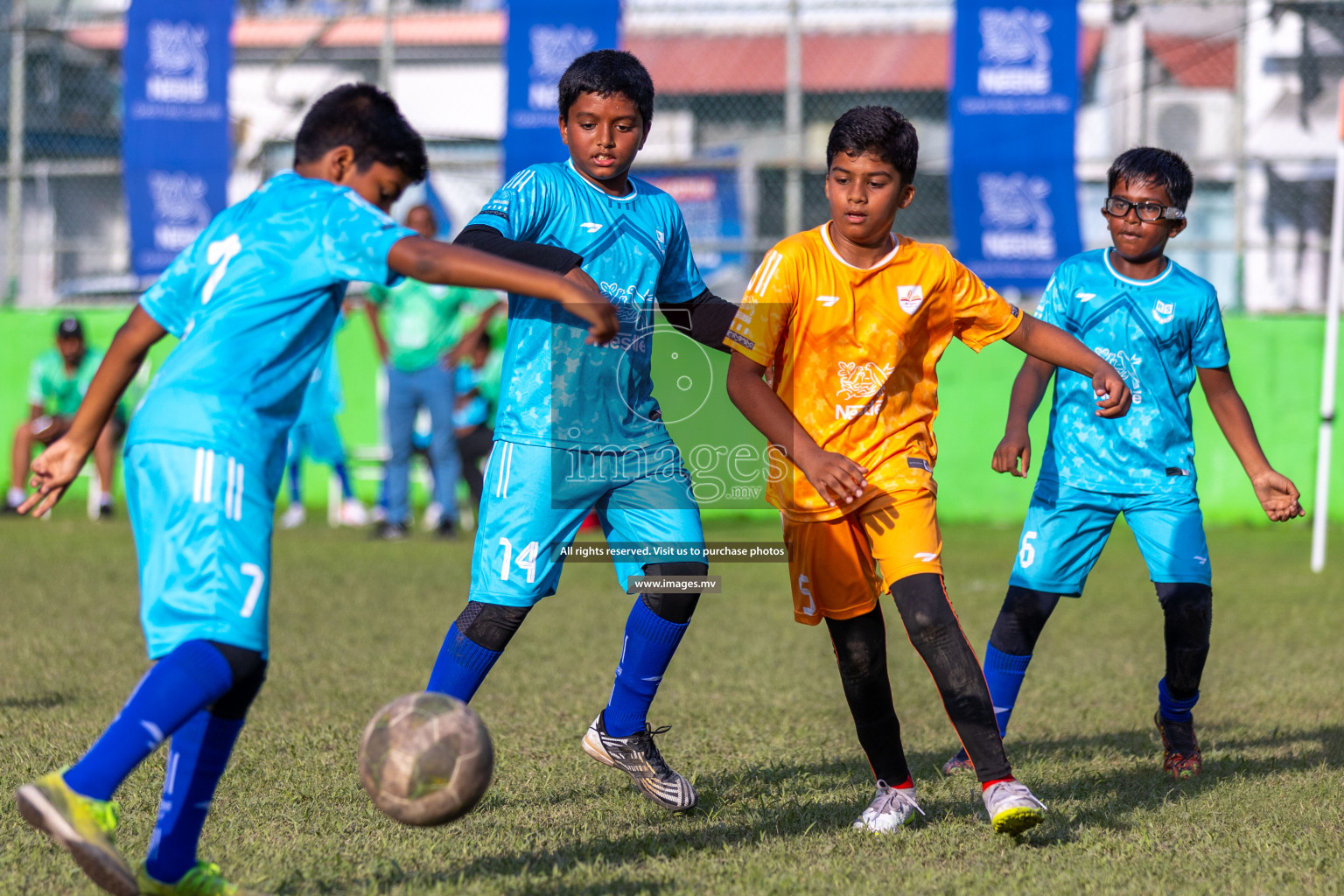 Day 2 of Nestle kids football fiesta, held in Henveyru Football Stadium, Male', Maldives on Thursday, 12th October 2023 Photos: Ismail Thoriq / Images.mv