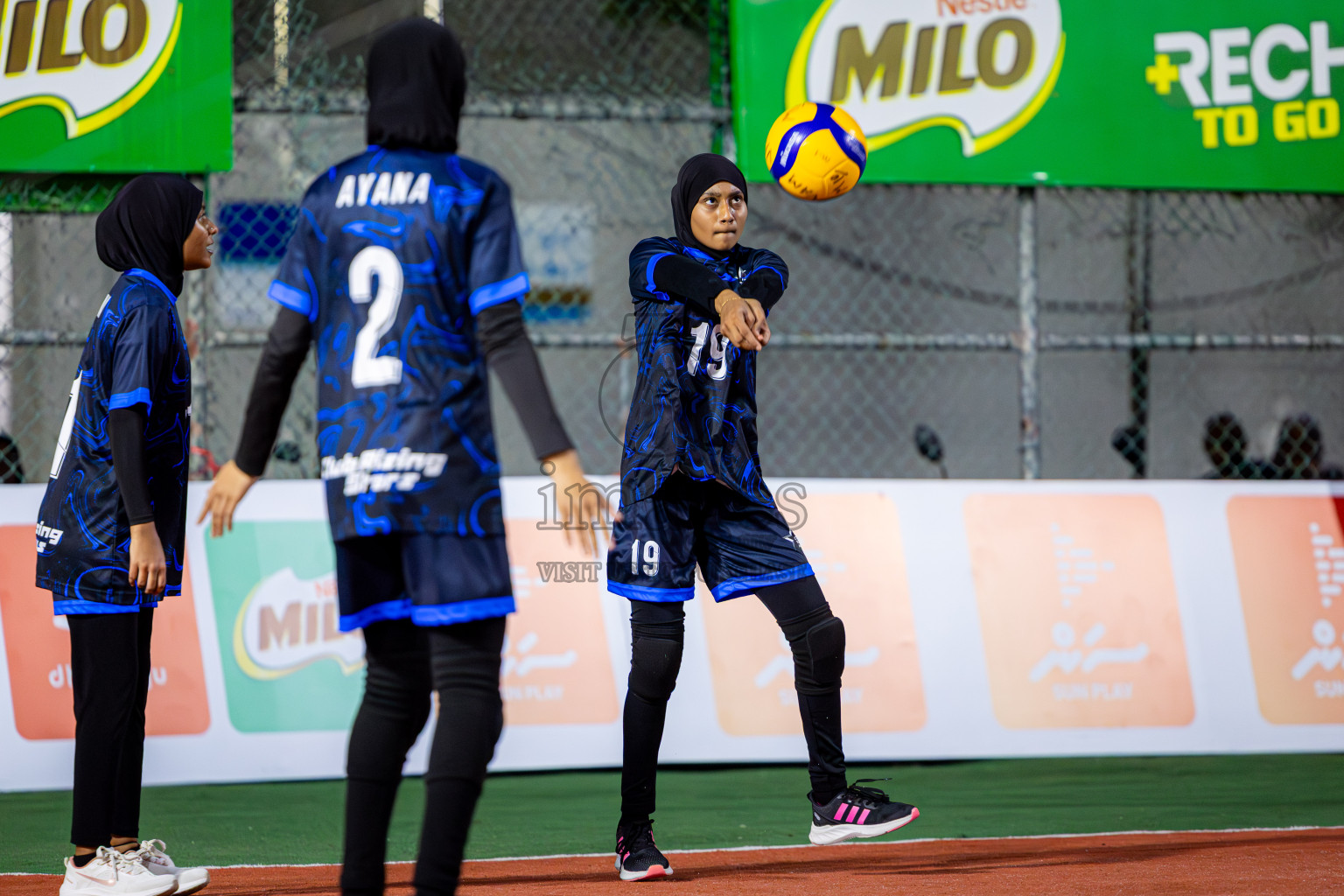 Raajje Volley Club vs Club Rising Star Academy in Milo National Junior Volleyball Championship 2025 Day 4 was held on Tuesday, 25th November 2025 at Ekuveni Turf Court Male', Maldives. Photos: Nausham Waheed / images.mv