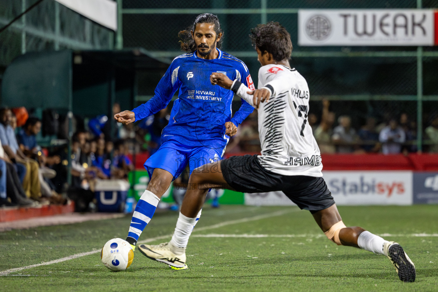 AA Mathiveri vs AA Himandhoo in Day 11 of Golden Futsal Challenge 2025 was held on Wednesday, 15th January 2025, in Hulhumale', Maldives Photos: Mohamed Mahfooz Moosa / images.mv