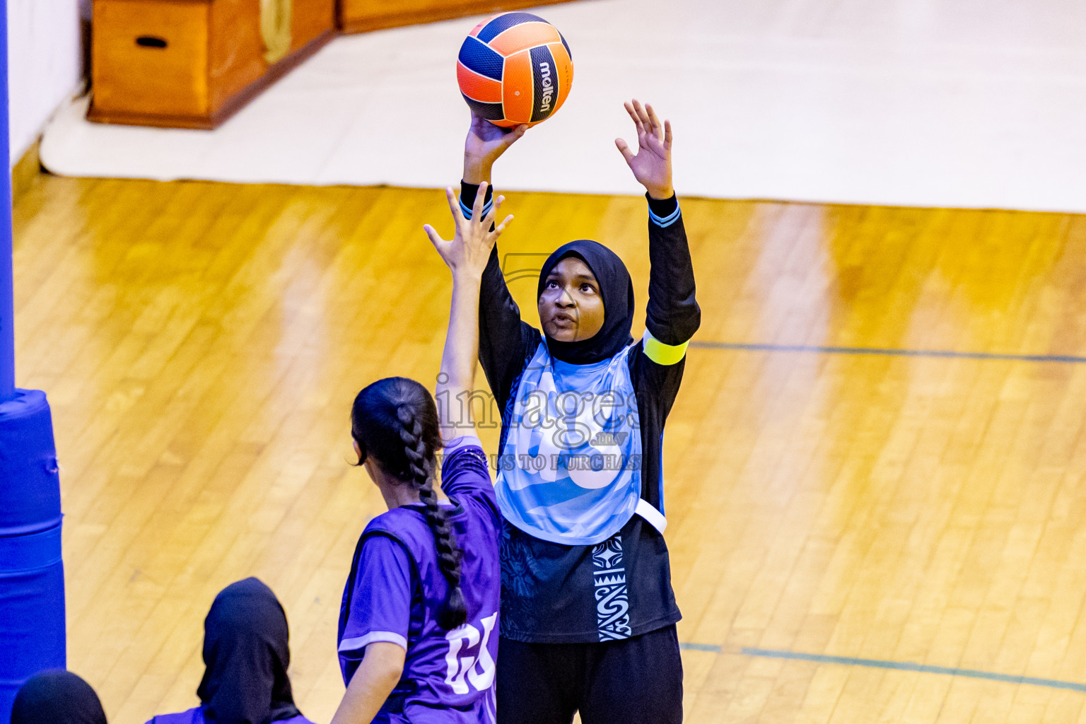 Day 3 of 25th Inter-School Netball Tournament was held in Social Center at Male', Maldives on Sunday, 11th August 2024. Photos: Nausham Waheed / images.mv