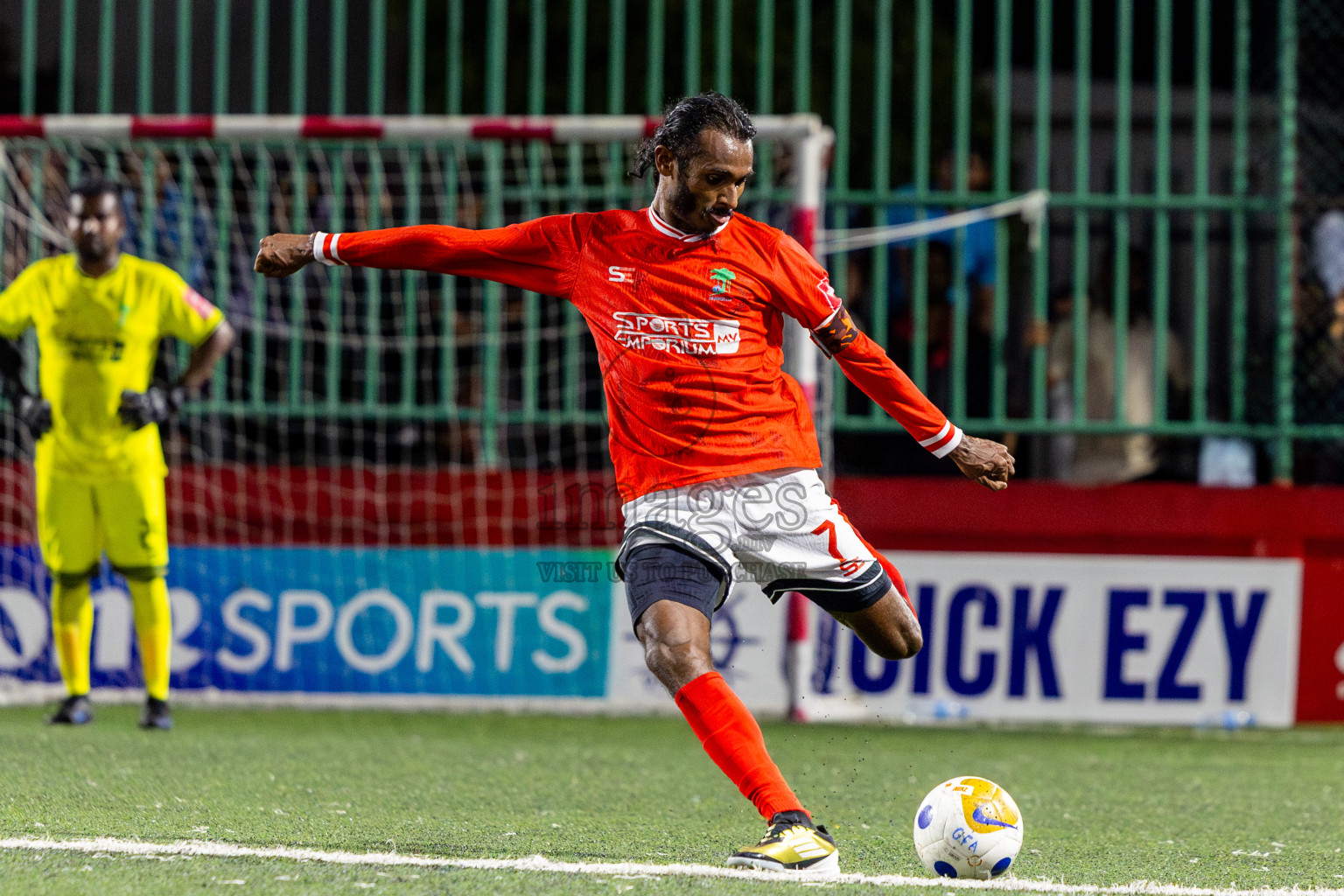 ADh Dhangethi vs ADh Mandhoo on Day 20 of Golden Futsal Challenge 2025 was held on Thursday, 23rd January 2025, in Hulhumale', Maldives. Photos: Nausham Waheed / images.mv