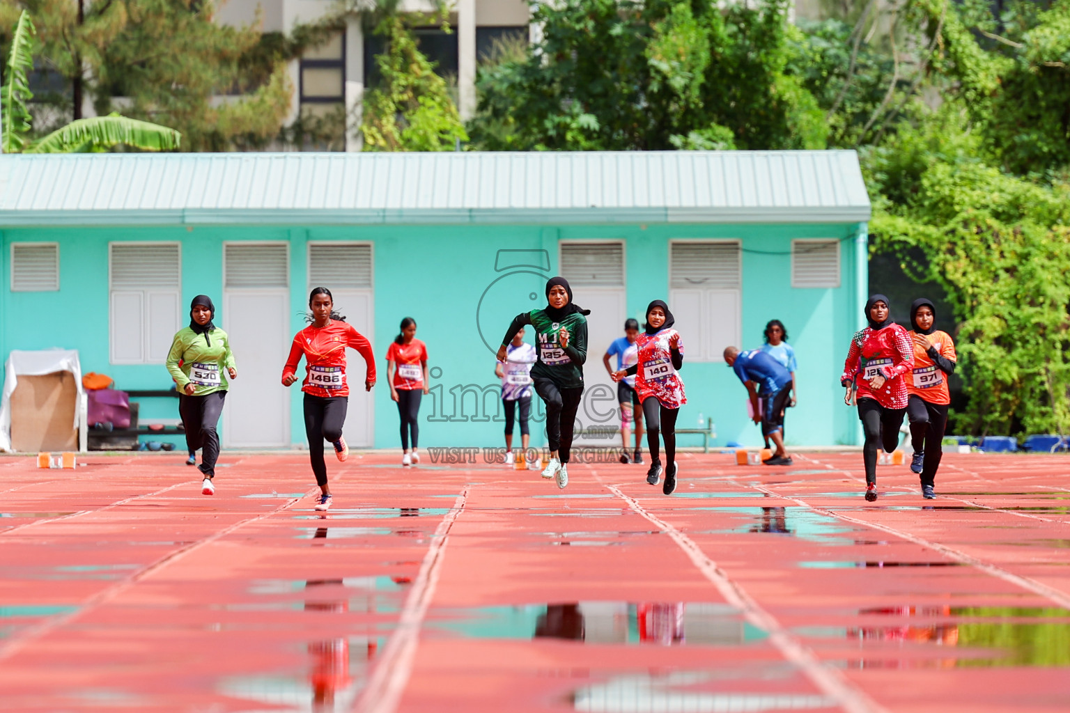 Day 1 of MWSC Interschool Athletics Championships 2024 held in Hulhumale Running Track, Hulhumale, Maldives on Saturday, 9th November 2024. 
Photos by: Ismail Thoriq, Hassan Simah / Images.mv