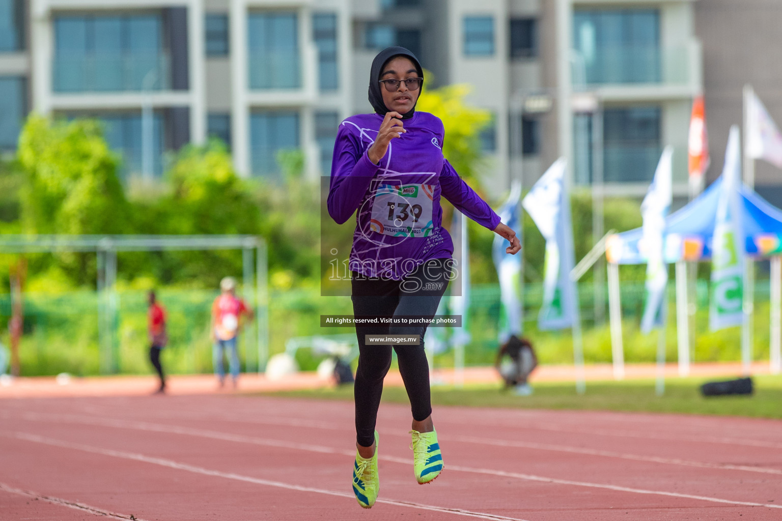 Day two of Inter School Athletics Championship 2023 was held at Hulhumale' Running Track at Hulhumale', Maldives on Sunday, 15th May 2023. Photos: Nausham Waheed / images.mv