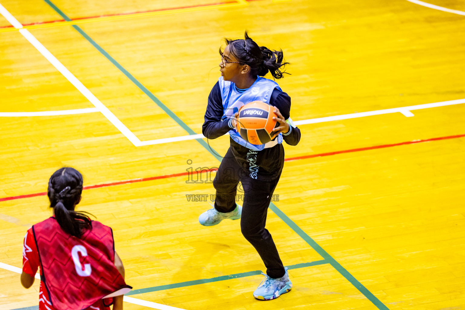 Day 10 of 25th Inter-School Netball Tournament was held in Social Center at Male', Maldives on Tuesday, 20th August 2024. Photos: Nausham Waheed / images.mv