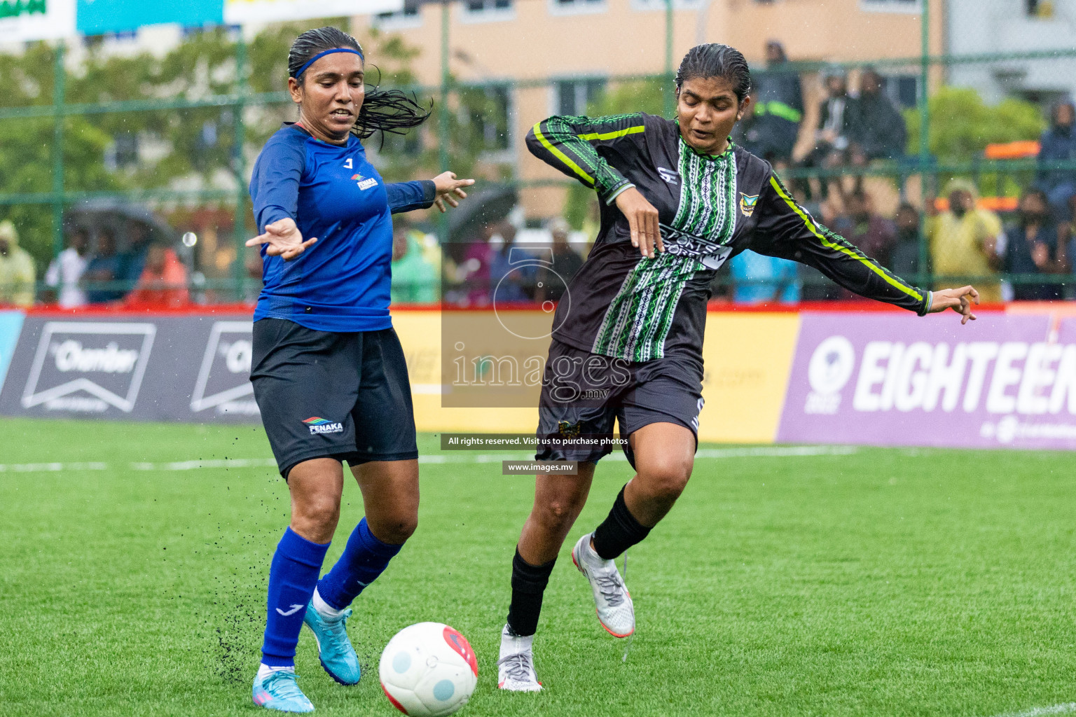 WAMCO vs Team Fenaka in Eighteen Thirty Women's Futsal Fiesta 2022 was held in Hulhumale', Maldives on Friday, 14th October 2022. Photos: Hassan Simah / images.mv