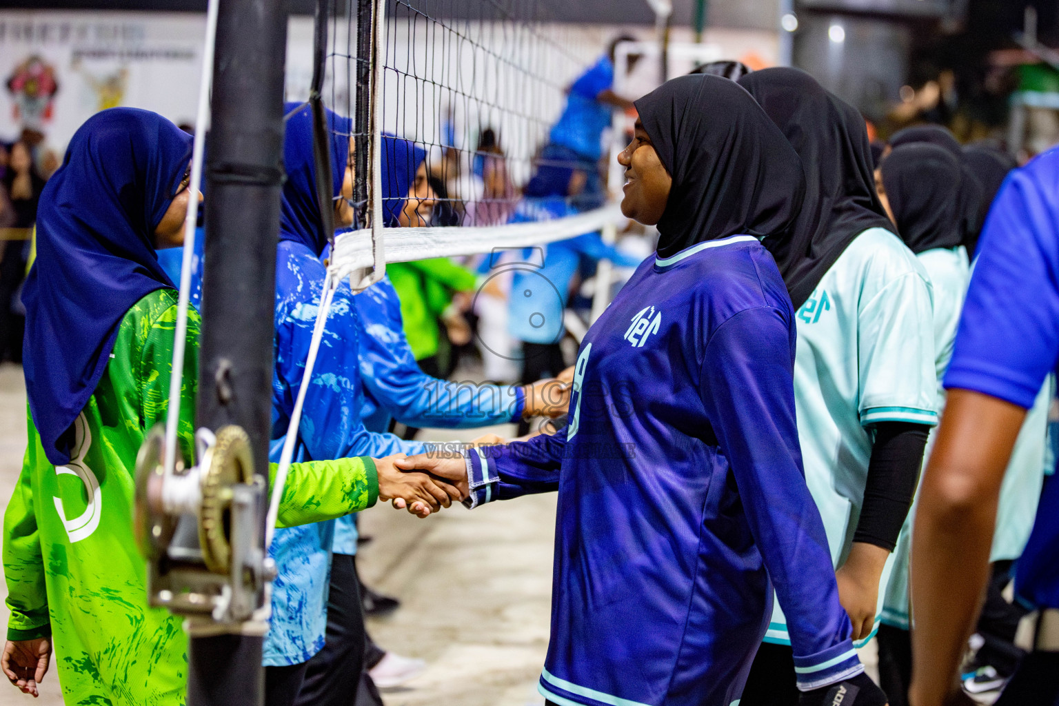 U19 Male and Atoll Girl's Finals in Day 9 of Interschool Volleyball Tournament 2024 was held in ABC Court at Male', Maldives on Saturday, 30th November 2024. Photos: Hassan Simah / images.mv