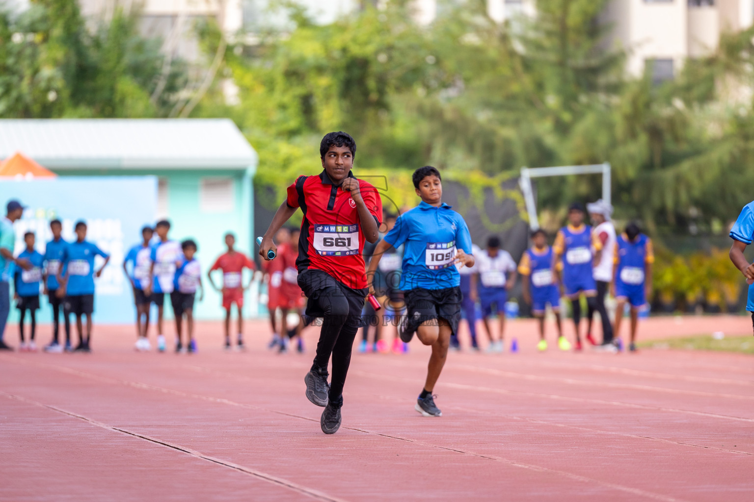 Day 5 of MWSC Interschool Athletics Championships 2024 held in Hulhumale Running Track, Hulhumale, Maldives on Wednesday, 13th November 2024. Photos by: Ismail Thoriq / Images.mv