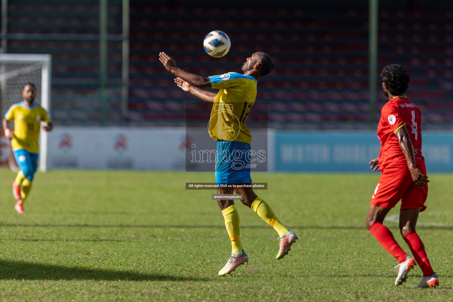 Club Valencia vs De Grande Sports Club in Ooredoo Dhivehi Premier League 2021/22 on 16th July 2022, held in National Football Stadium, Male', Maldives Photos: Hassan Simah/ Images mv