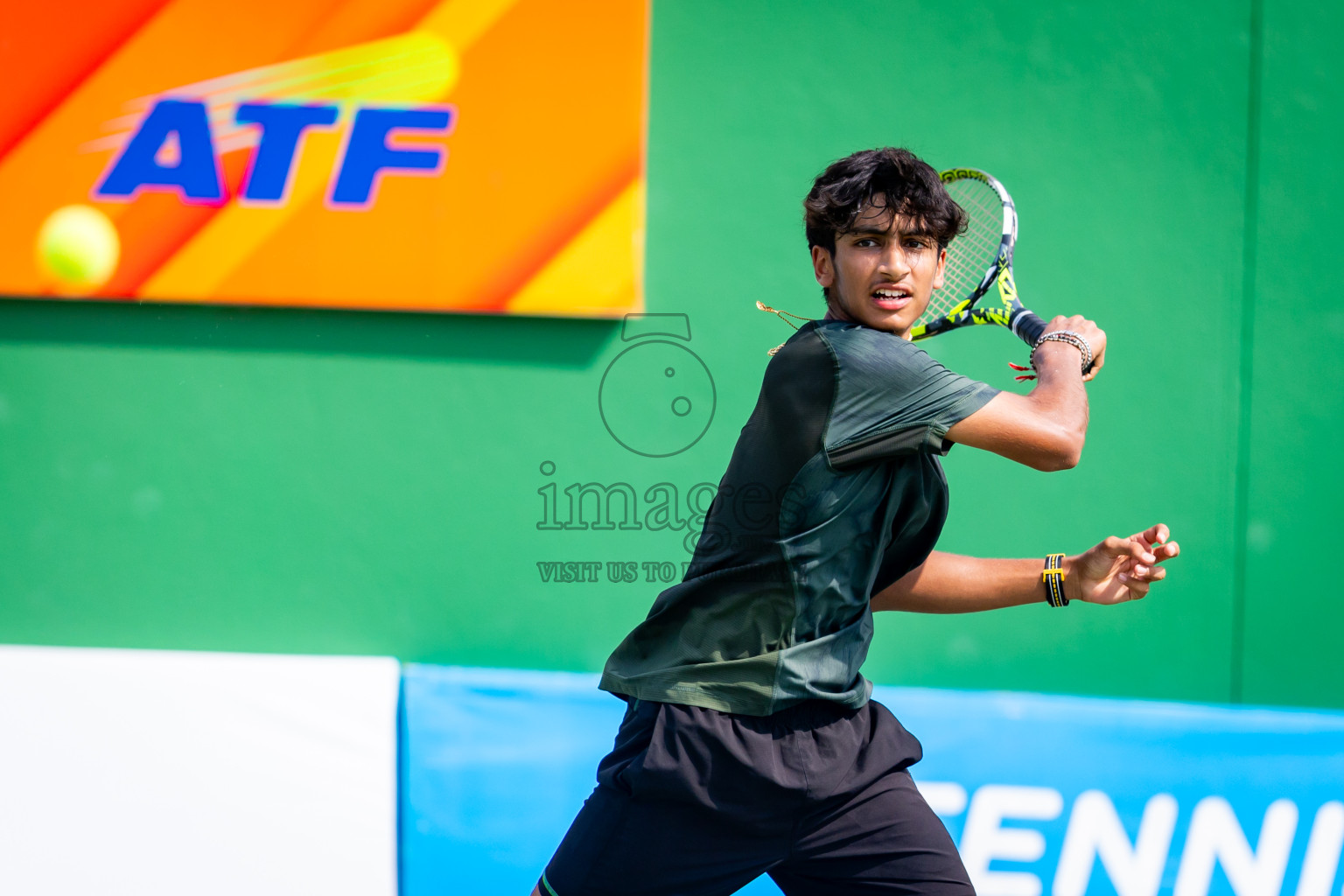 Day 4 of ATF Maldives Junior Open Tennis was held in Male' Tennis Court, Male', Maldives on Thursday, 12th December 2024. Photos: Nausham Waheed/ images.mv