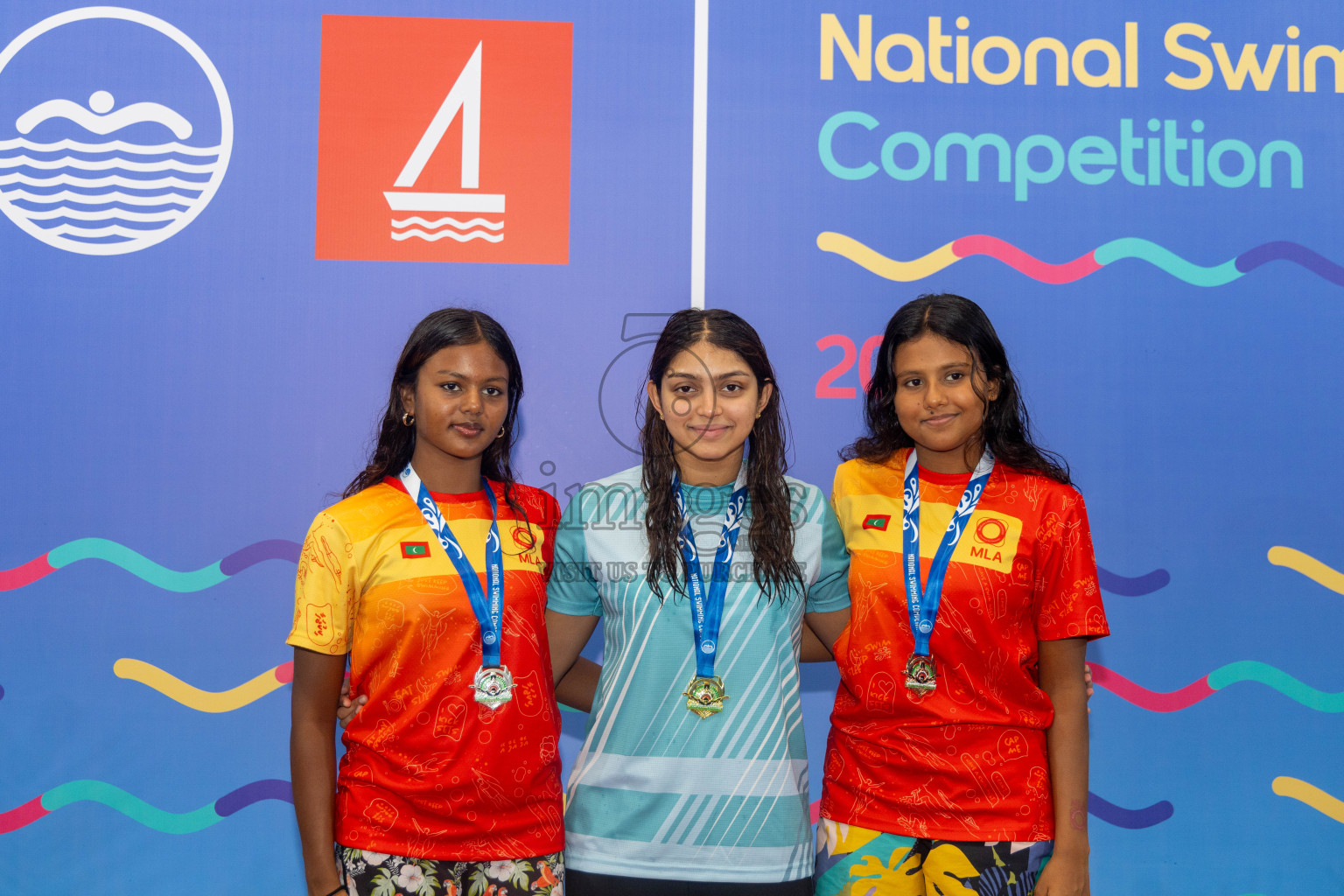 Day 6 of National Swimming Competition 2024 held in Hulhumale', Maldives on Wednesday, 18th December 2024. Photos: Mohamed Mahfooz Moosa / images.mv