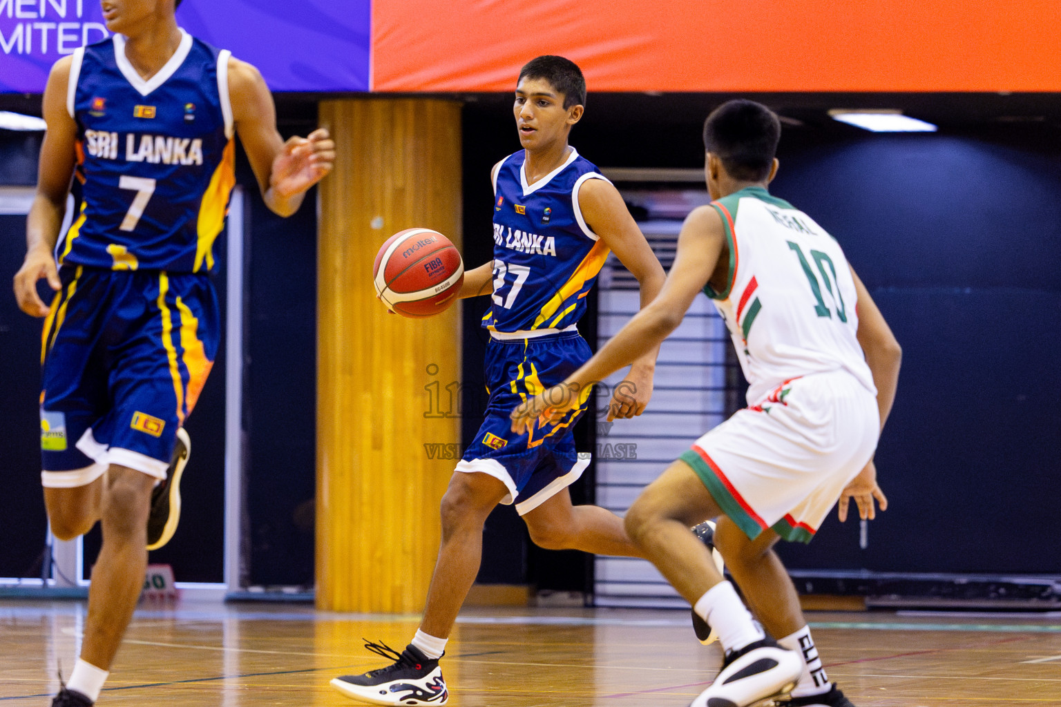 Sri Lanka vs Bangladesh in Day 2 of Under 16 Asian Cup SABA Qualifiers 2025 was held in Social Center, Male', Maldives on Friday, 13th June 2025. Photos: Nausham Waheed / images.mv