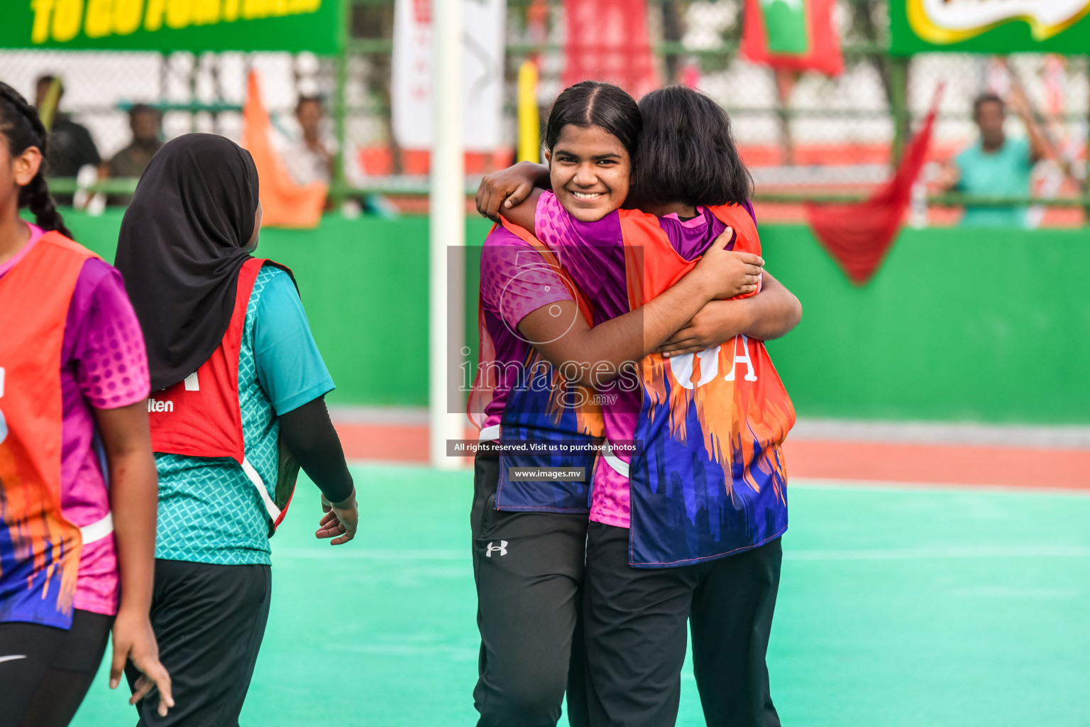 Final of Junior Netball Championship 2022 held in Male', Maldives on 19th March 2022. Photos by Nausham Waheed