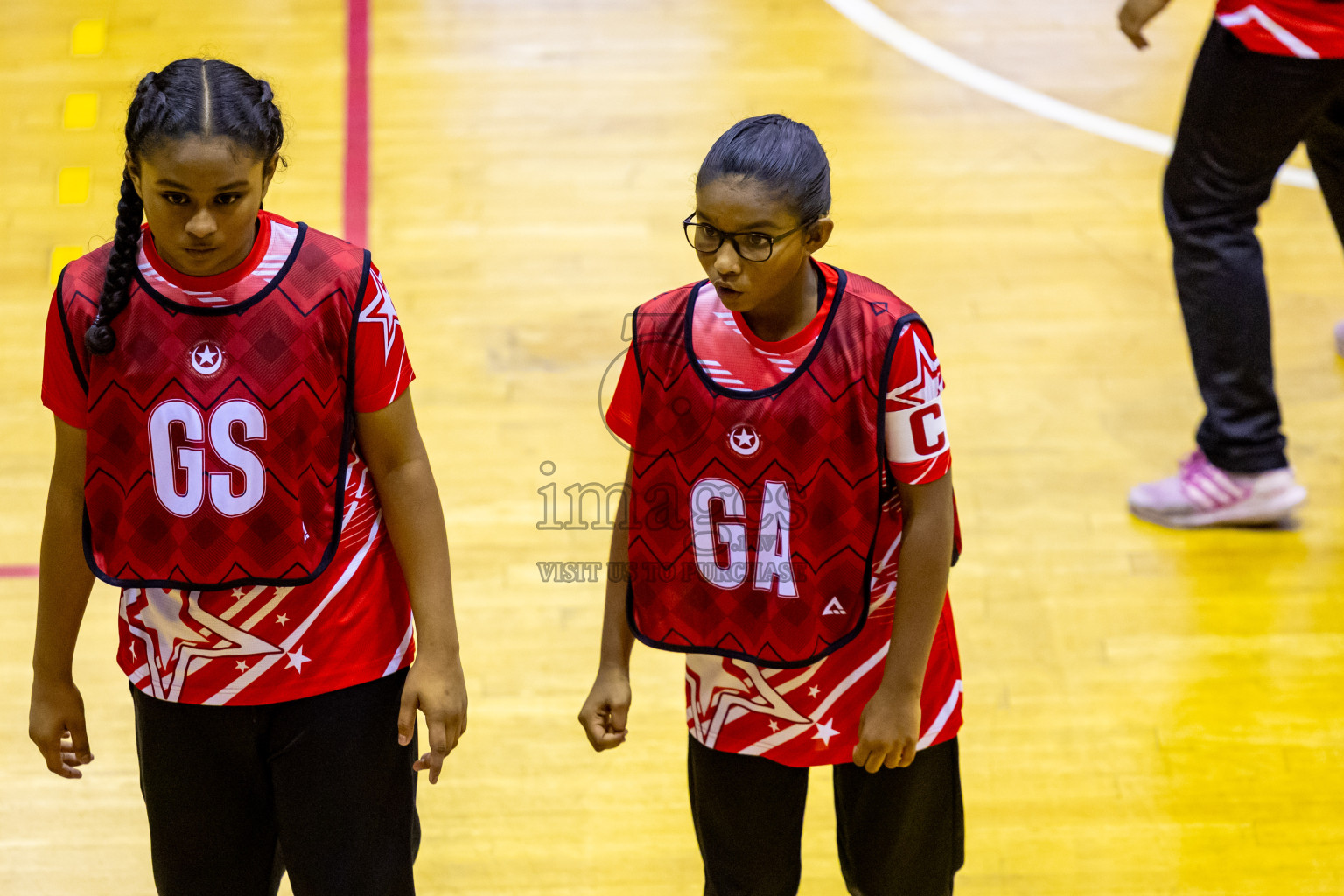 Day 9 of 25th Inter-School Netball Tournament was held in Social Center at Male', Maldives on Monday, 19th August 2024. Photos: Nausham Waheed / images.mv