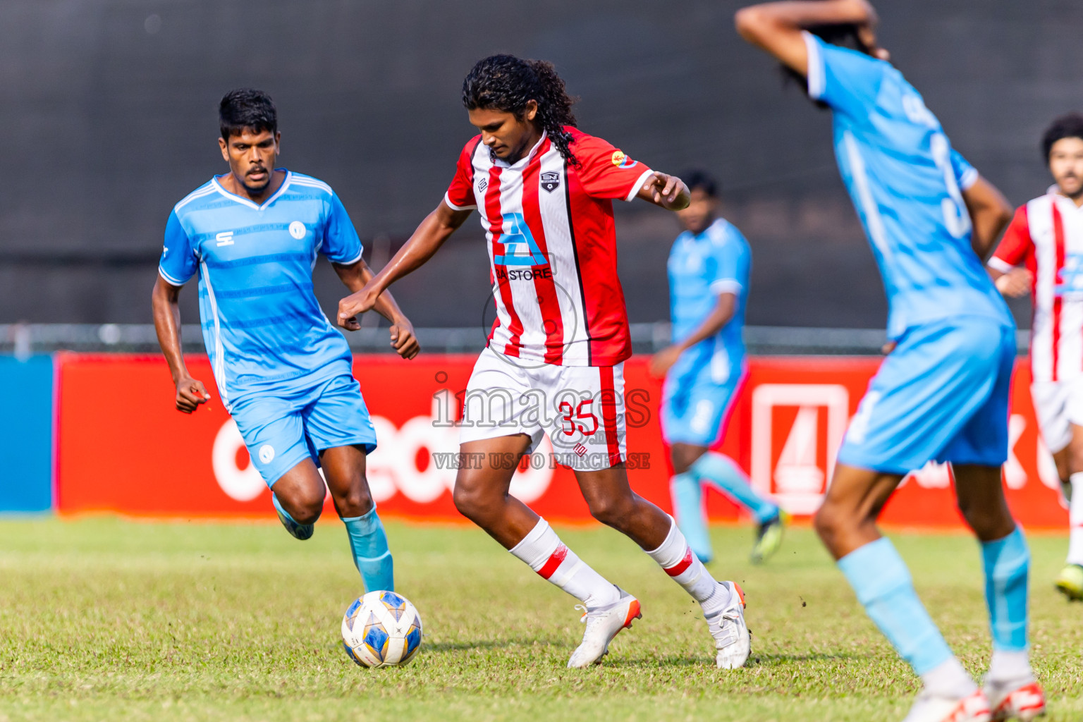 Tent SC vs Lagoons SC in the Quarter Final of Second Division 2023 in Male' Maldives on Thursday, 8th February 2023. Photos: Nausham Waheed / images.mv