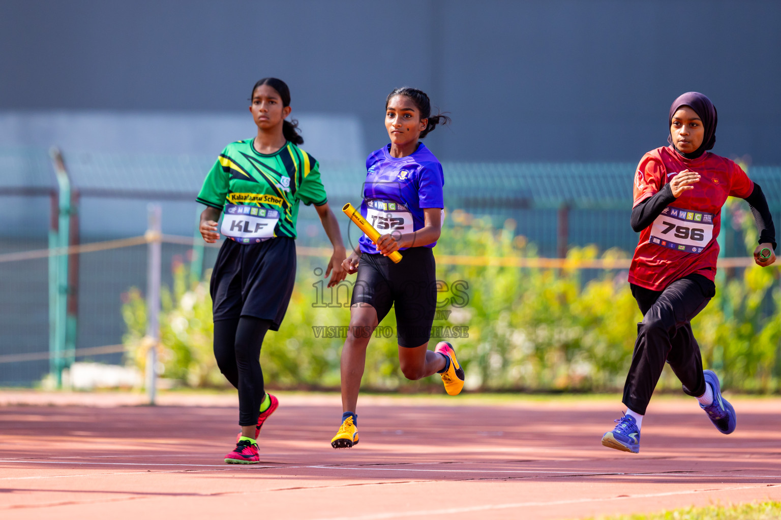 Day 6 of MWSC Interschool Athletics Championships 2024 held in Hulhumale Running Track, Hulhumale, Maldives on Thursday, 14th November 2024. Photos by: Nausham Waheed / Images.mv