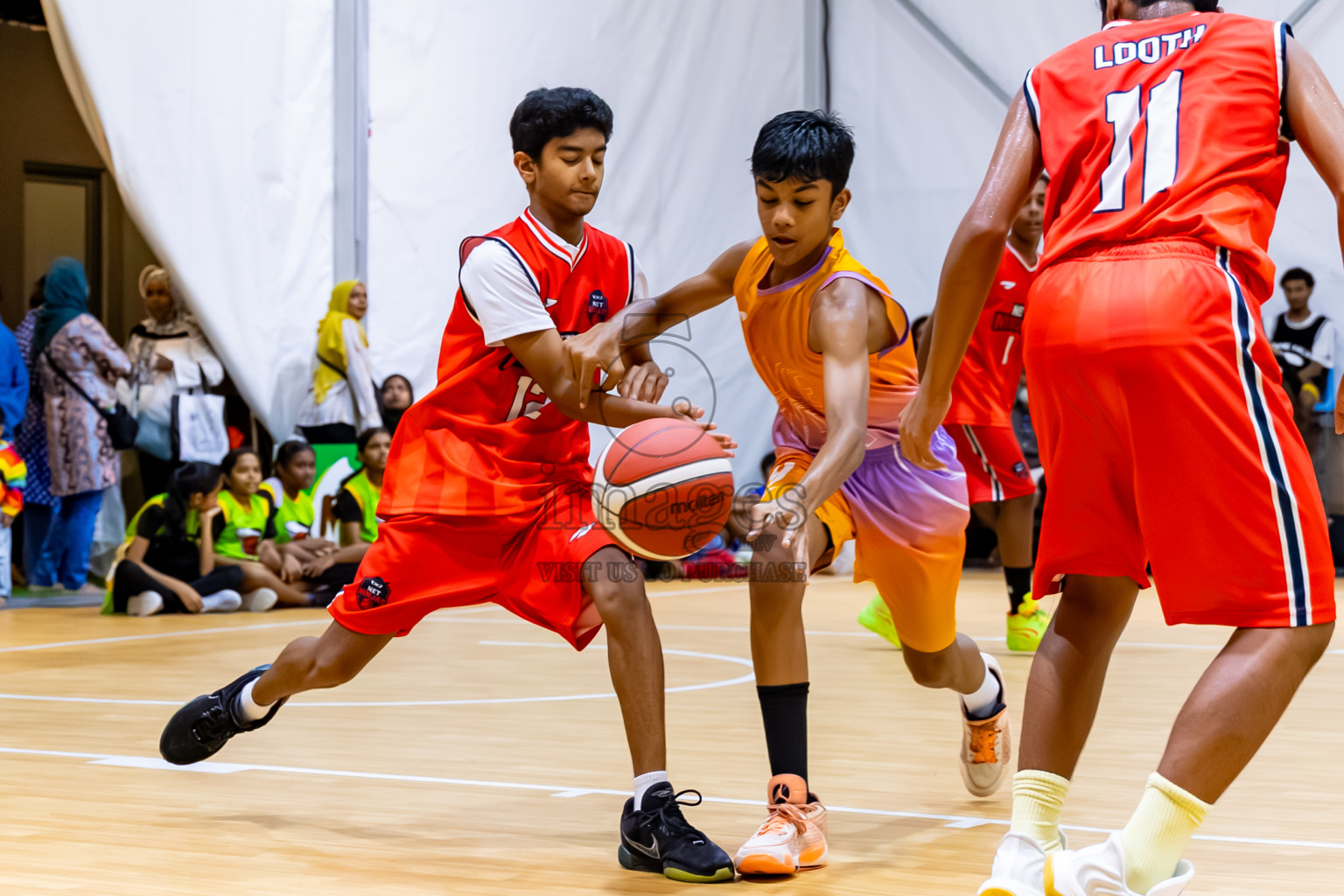 Day 2 of Milo 5 x 5 Junior Challenge 2025 - Basketball tournament held in Basketball Training Center, Male', Maldives on Friday, 10th October 2025. Photos by: Nausham Waheed / Images.mv