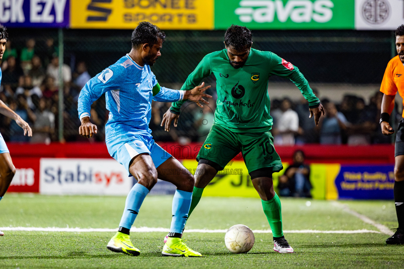HA Dhidhdhoo vs HA Vashafaru in Haa Alif Atoll Finals Day 28 of Golden Futsal Challenge 2025 was held on Saturday , 1st February 2025, in Hulhumale', Maldives. Photos: Nausham Waheed / images.mv
