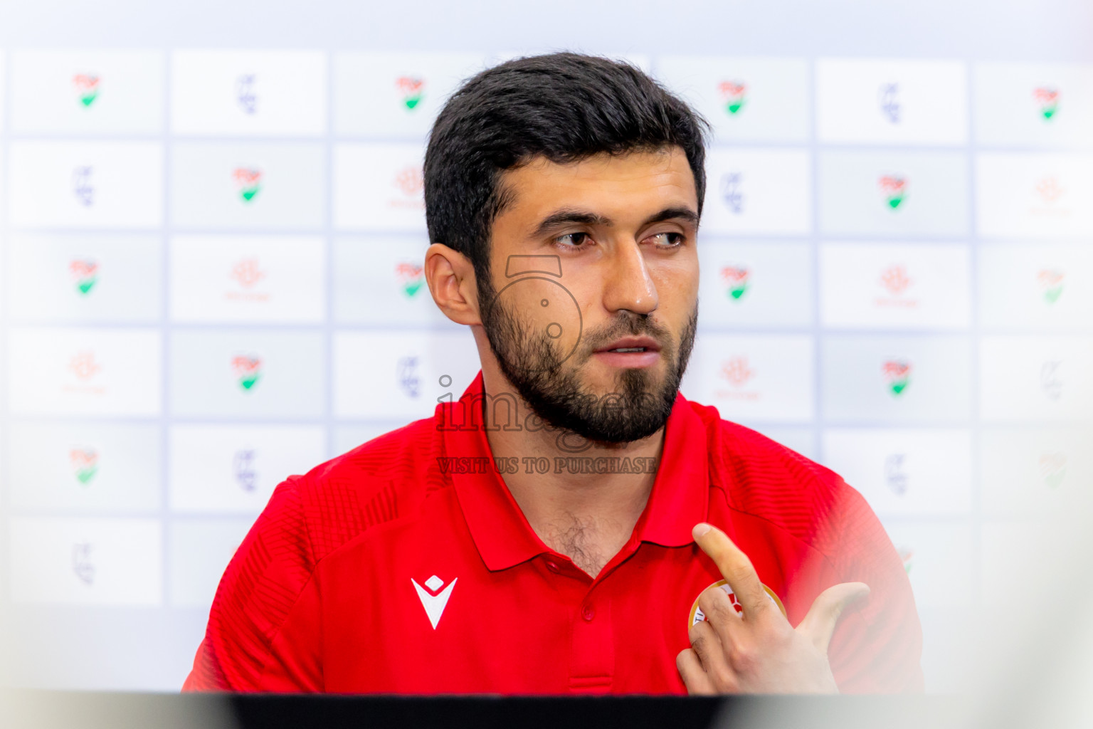 Final Pre-Match Press Conference of AFC Asian Cup Saudi Arabia 2027 Qualifiers -Maldives vs Tajikistan was held at National Stadium in Male', Maldives on Monday, 13th October 2025. Photos: Nausham Waheed / images.mv