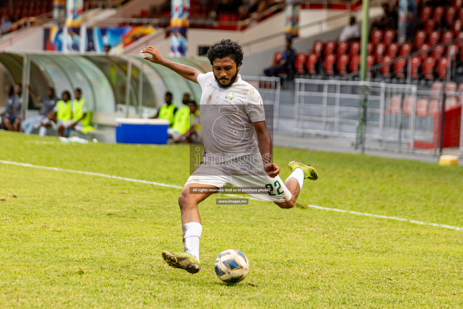 Super United Sports vs Green Streets in Ooredoo Dhivehi Premier League 2021/22 on 06 July 2022, held in National Football Stadium, Male', Maldives