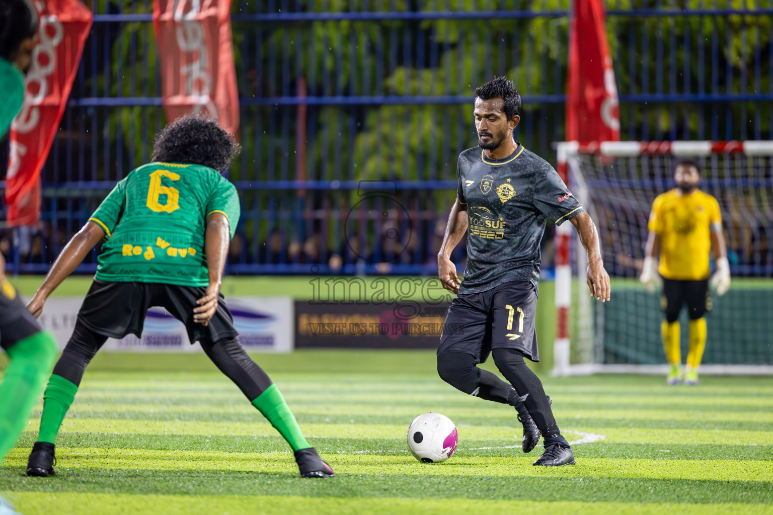 Muring FC vs Afro SC in Semi Final of Eydhafushi Futsal Cup 2024 was held on Monday , 15th April 2024, in B Eydhafushi, Maldives Photos: Ismail Thoriq / images.mv