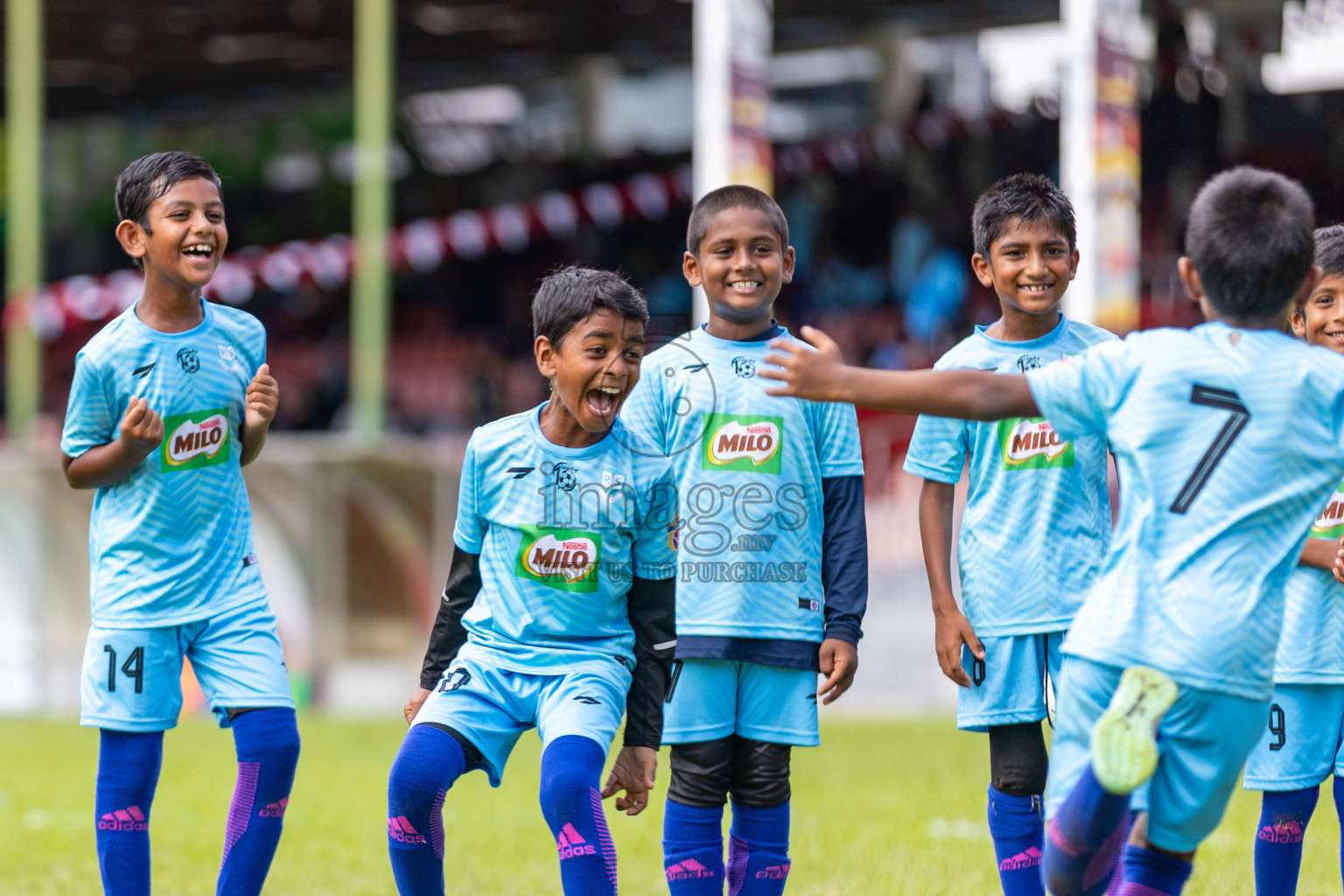 Day 2 of MILO Kids Football Fiesta was held at National Stadium in Male', Maldives on Saturday, 24th February 2024.