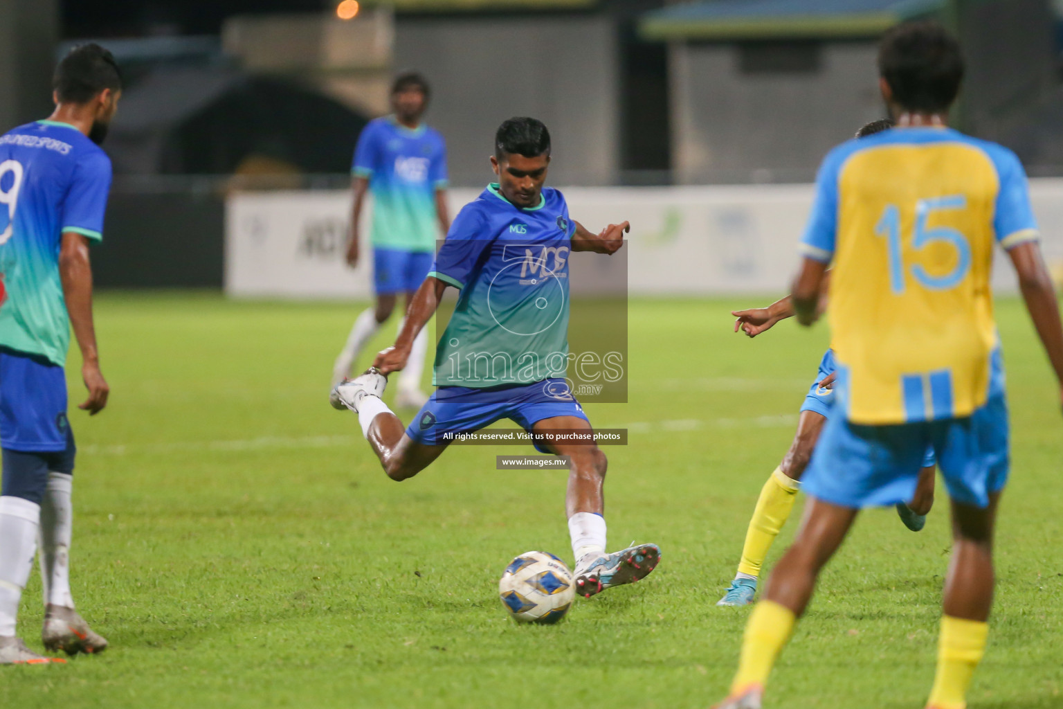 President's Cup 2023 - Club Valencia vs Super United Sports, held in National Football Stadium, Male', Maldives  Photos: Mohamed Mahfooz Moosa/ Images.mv