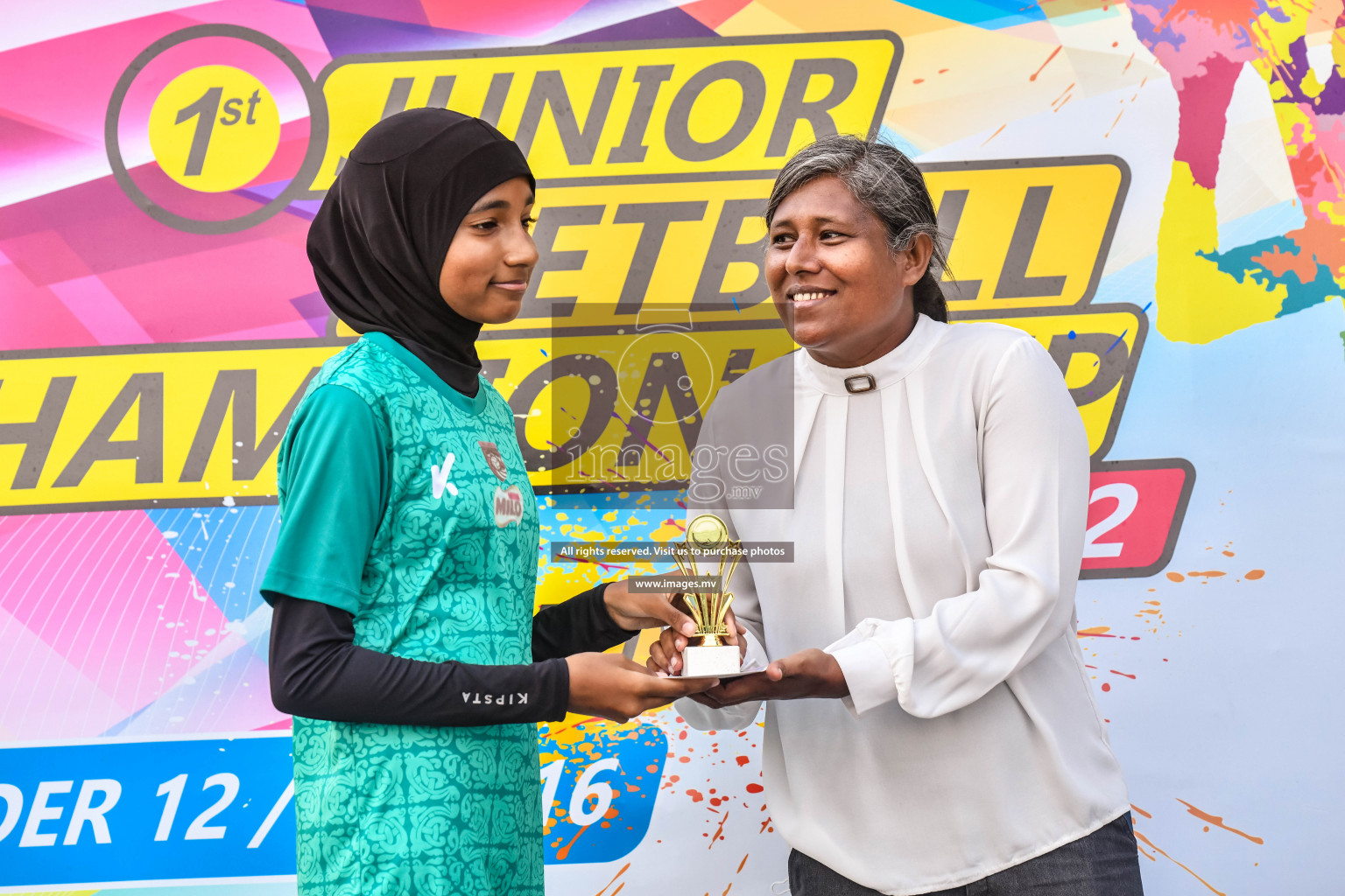 Final of Junior Netball Championship 2022 held in Male', Maldives on 19th March 2022. Photos by Nausham Waheed