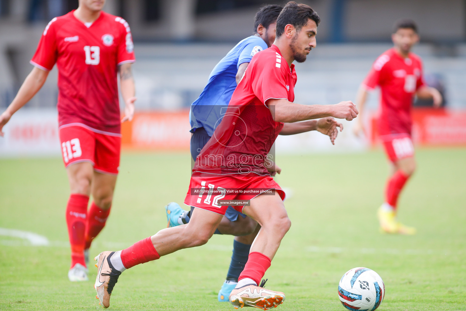 Lebanon vs Maldives in SAFF Championship 2023 held in Sree Kanteerava Stadium, Bengaluru, India, on Tuesday, 28th June 2023. Photos: Nausham Waheed, Hassan Simah / images.mv