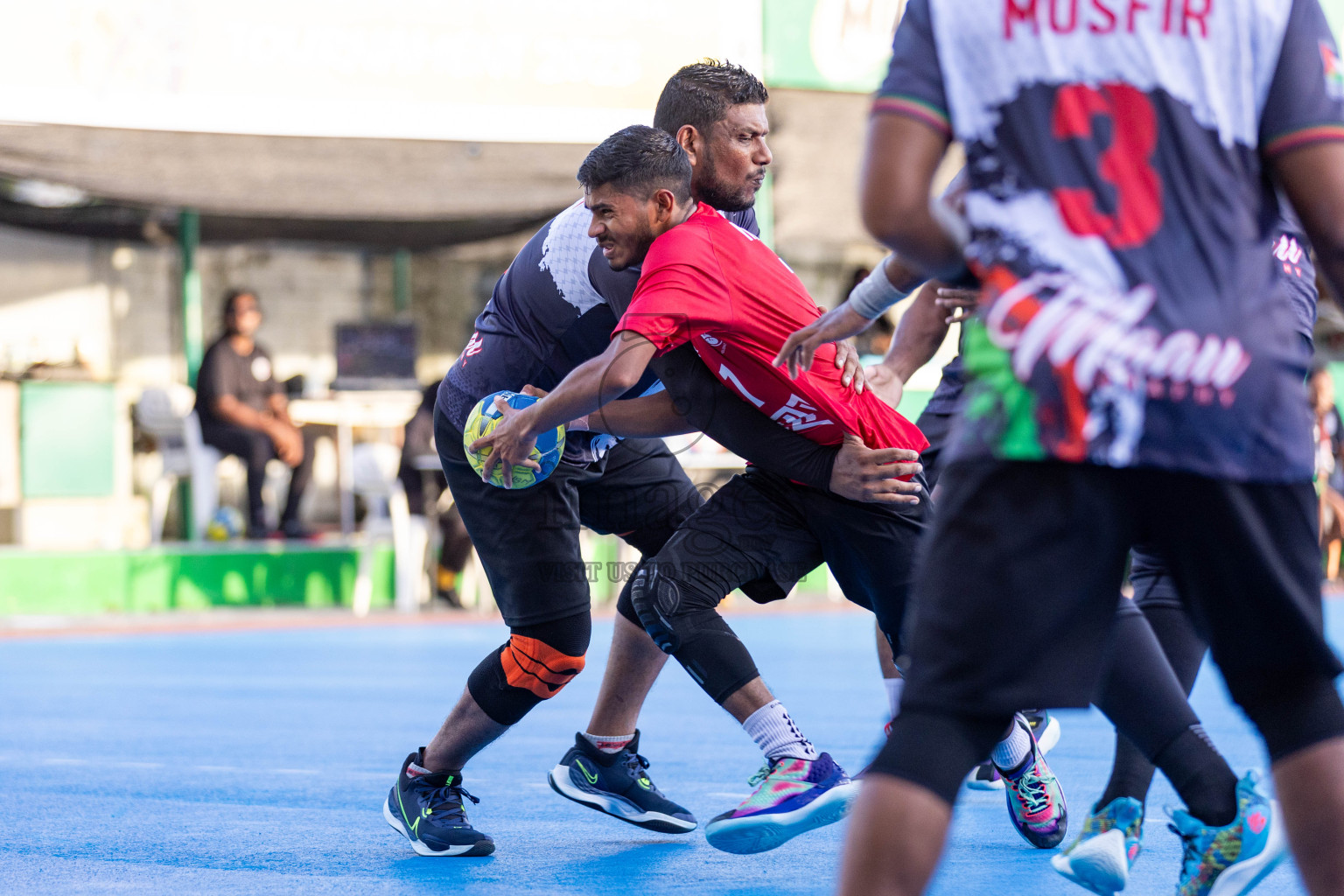 Day 8 of 10th National Handball Tournament 2023, held in Handball ground, Male', Maldives on Tuesday, 5th December 2023 Photos: Nausham Waheed/ Images.mv