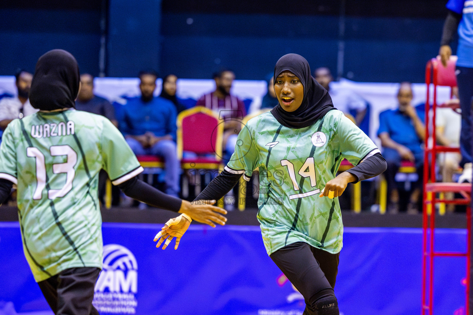 Finals of Interschool Volleyball Tournament 2024 was held in Social Center at Male', Maldives on Friday, 6th December 2024. Photos: Nausham Waheed / images.mv