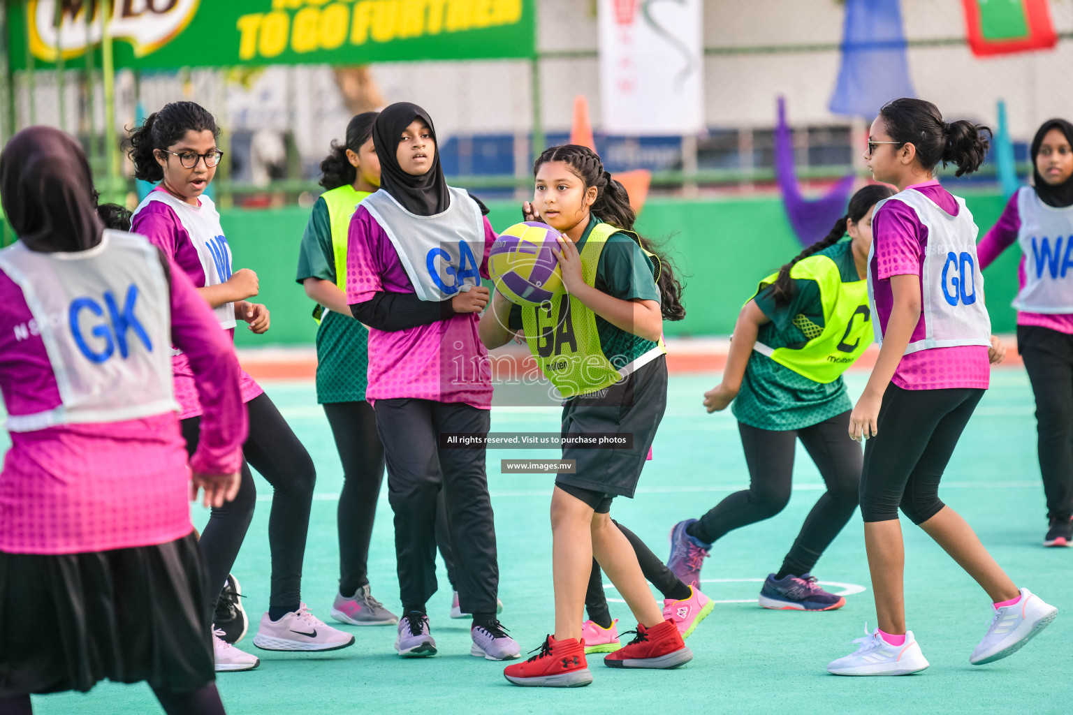 Day 8 of Junior Netball Championship 2022 on 11th March 2022 held in Male', Maldives. Photos by Nausham Waheed