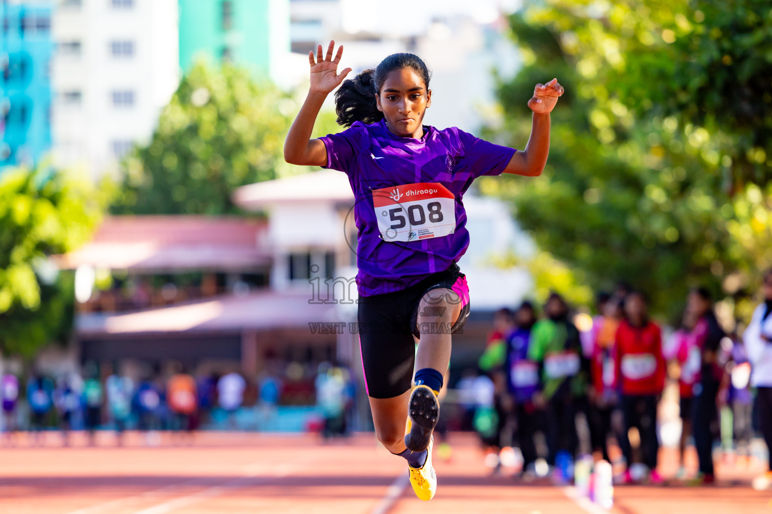 Day 1 of Inter-school Athletics Championship 2025 held in Ekuveni Synthetic Track, Male', Maldives on Monday, 06th October 2025. Photos by: Nausham Waheed / Images.mv