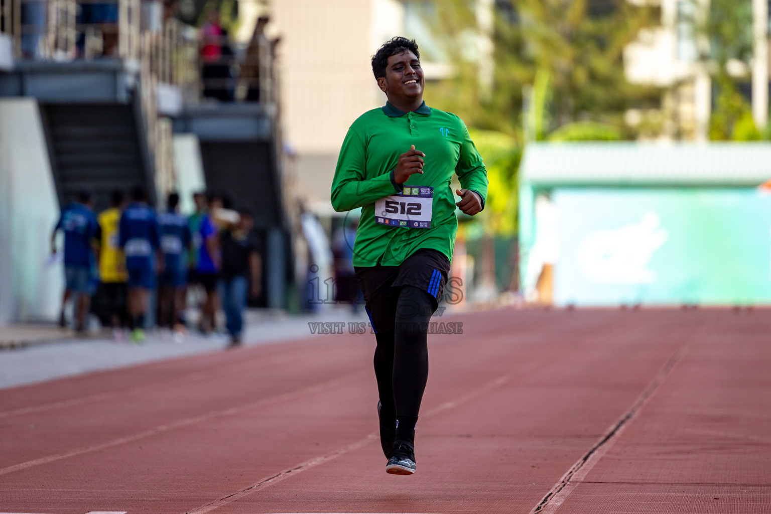 Day 1 of MWSC Interschool Athletics Championships 2024 held in Hulhumale Running Track, Hulhumale, Maldives on Saturday, 9th November 2024. 
Photos by: Hassan Simah / Images.mv