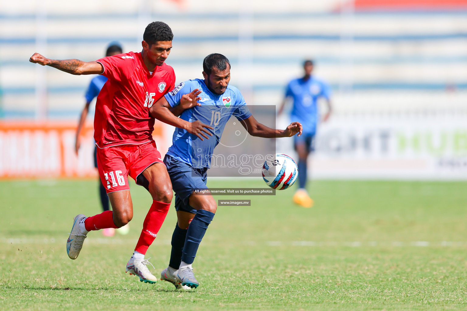 Lebanon vs Maldives in SAFF Championship 2023 held in Sree Kanteerava Stadium, Bengaluru, India, on Tuesday, 28th June 2023. Photos: Nausham Waheed, Hassan Simah / images.mv