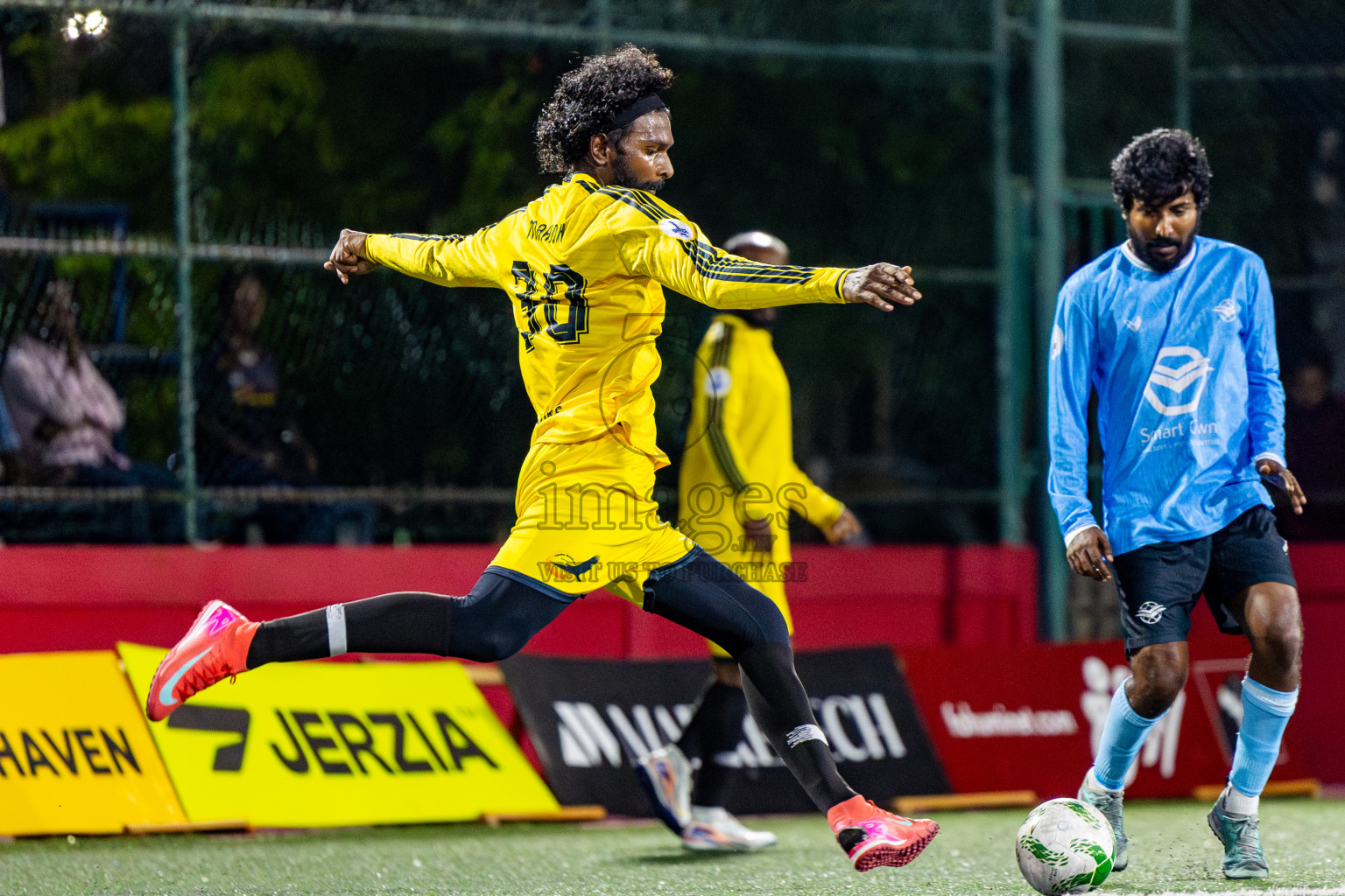 Smart Own FC vs The Hawks in Day 10 of Office League 2025 was held on Friday, 25th April 2025 in Hulhumale', Maldives. Photos: Nausham Waheed / images.mv
